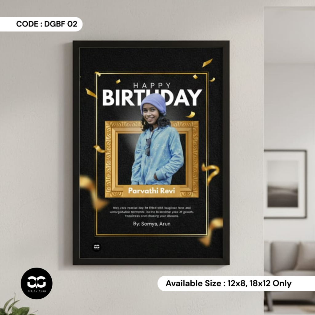 Birthday Frame- M 02